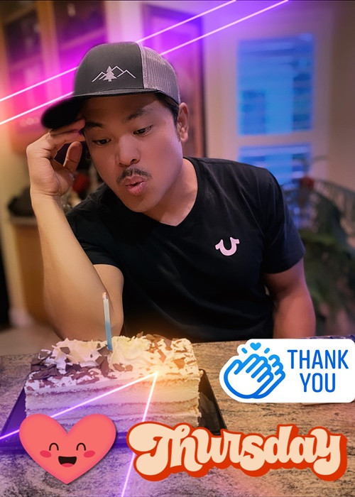 Tình cũ của Thanh Hà khoe ảnh vui vẻ đón sinh nhật. Ảnh: FBNV