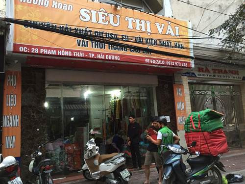 Hiện trường vụ việc.