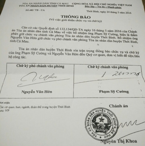 Ca Mau Tham phan voi tien nhau duoc bo nhiem quan to-Hinh-4