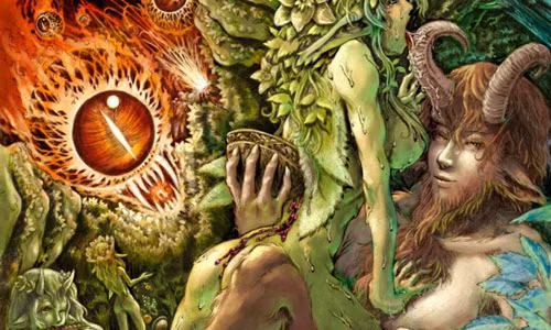 Trong thần thoại Hy Lạp, Pan là một bán thần xuất hiện trong hình dáng nửa trên là người nửa dưới là dê. Pan là con của thần Hermes và nữ thần rừng Nymph.