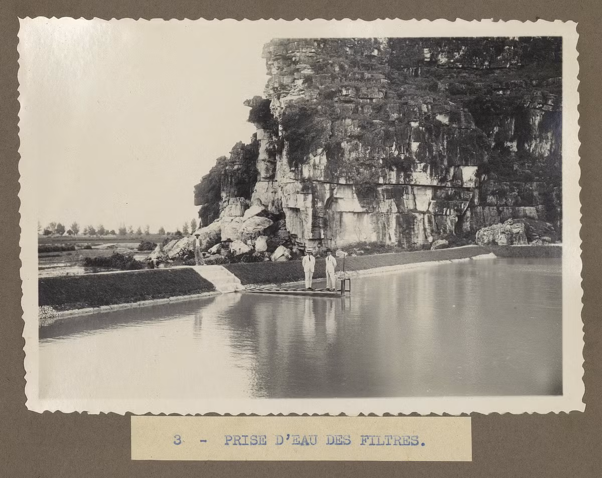 Bể chứa nước đã lọc.