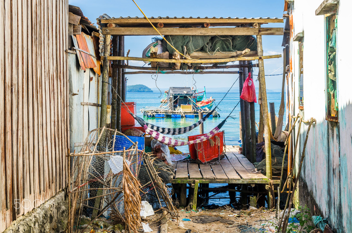 Góc nhìn lạ từ một làng chài ở Phú Quốc. Ảnh: Michał Jastrzębski / 500px.com.