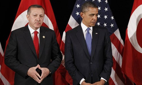 Tổng thống Recep Tayyip Erdogan và Tổng thống Mỹ Barack Obama.