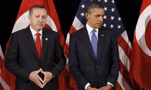 Tổng thống Recep Tayyip Erdogan và Tổng thống Mỹ Barack Obama.
