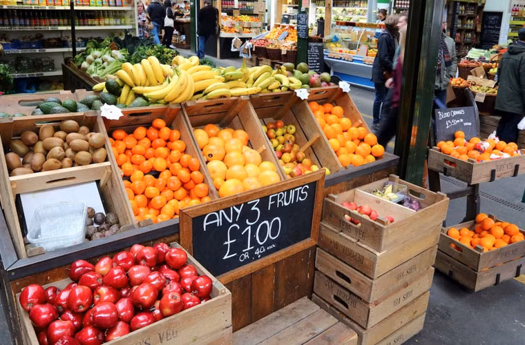 Chợ Borough 1000 năm tuổi.