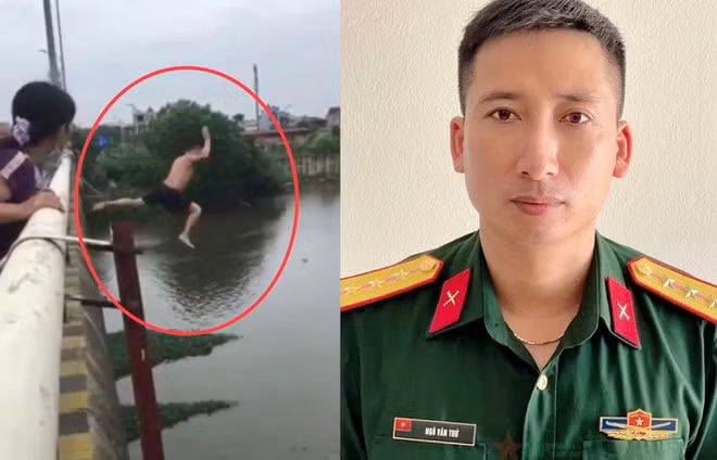 Hành động của đồng chí đã thể hiện tinh thần dũng cảm, không sợ nguy hiểm, quên mình vì tính mạng của nhân dân, được nhân dân và đồng đội hết sức cảm phục. Thay mặt Quân ủy Trung ương, Bộ Quốc phòng, tôi khen ngợi, biểu dương tấm gương dũng cảm của đồng chí thượng úy Ngô Văn Thứ. Mong đồng chí tiếp tục phát huy phẩm chất cao đẹp Bộ đội Cụ Hồ, khắc phục khó khăn, phấn đấu hoàn thành xuất sắc mọi nhiệm vụ được giao. Chúc đồng chí và gia đình mạnh khỏe, hạnh phúc".