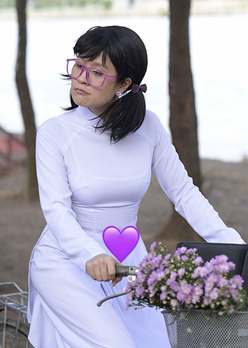 Thanh Thúy đóng vai cô giáo trong bộ phim sắp được ra mắt.