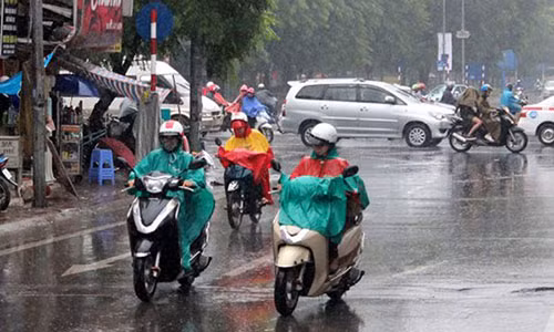 Miền Bắc mưa dông từ hôm nay đến hết ngày mai.