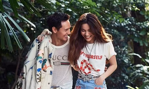 Hà Hồ - Kim Lý. Ảnh: Emdep