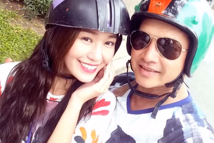 Quang Minh đóng chung phim với Khánh My trong một bộ phim điện ảnh.