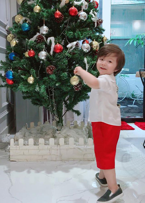 Đã lên 3 tuổi, bé Túc Mạch lớn phổng phao và rất kháu khỉnh.