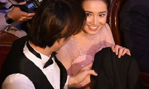 Nhã Phương và Nhan Phúc Vinh tại Cánh diều vàng. Ảnh: VTC