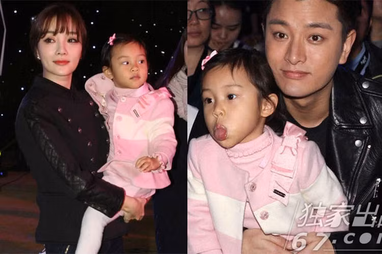 Điềm Hinh - con gái của Lý Tiểu Lộ và Giả Nãi Lượng lại làm mặt xấu khi không muốn bị chụp ảnh.