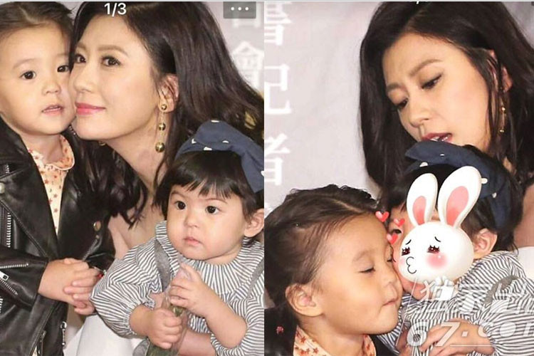 Tham gia một sự kiện cùng mẹ, con gái út của Giả Tịnh Văn bất ngờ òa khóc khi được chị gái cưng nựng.