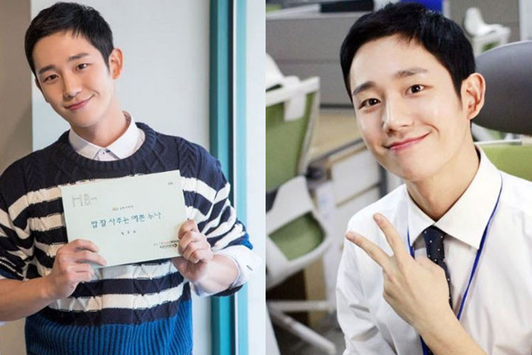 Hình ảnh Jung Hae In trên phim trường "Chị đẹp mua cơm ngon cho tôi". Ảnh: FBNV