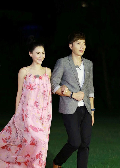 Năm 2017, vợ cũ của Tạ Đình Phong bị đồn yêu nam diễn viên kém cô 10 tuổi tên Hà Mạnh Hoài. Ảnh: Sohu