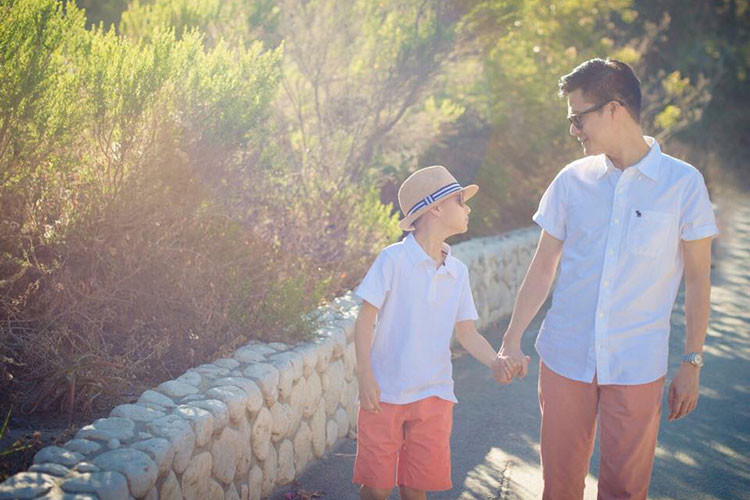 Giống Lam Trường, Quang Dũng cũng có một cậu con trai giờ đã lớn phổng phao - bé Bảo Nam.