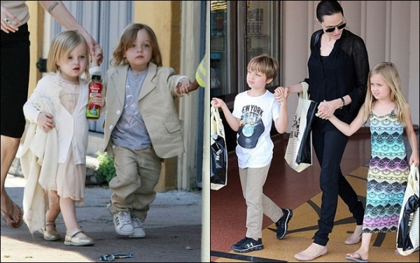 Cặp song sinh Knox và Vivienne luôn bên nhau “như hình với bóng” từ thuở còn trong bụng mẹ. Cả hai được công chúng hết lời khen ngợi khi kế thừa trọn vẹn nét đẹp của đấng sinh thành. Cặp song sinh Knox và Vivienne luôn bên nhau “như hình với bóng” từ thuở còn trong bụng mẹ. Cả hai được công chúng hết lời khen ngợi khi kế thừa trọn vẹn nét đẹp của đấng sinh thành.