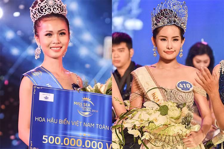 Sau khi để vuột vương miện vào tay Ngân Anh, Kim Ngọc tham gia cuộc thi Hoa hậu Biển Việt Nam Toàn cầu 2018 và giành ngôi vị hoa hậu. Ảnh: Zing