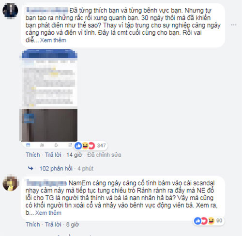 Nam Em bị ném đá.