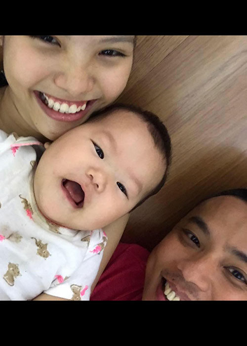 Chia sẻ về ông xã, Khánh Linh tiết lộ cô được chồng cưng chiều, anh luôn nói những lời ngọt ngào. Ảnh: FBNV