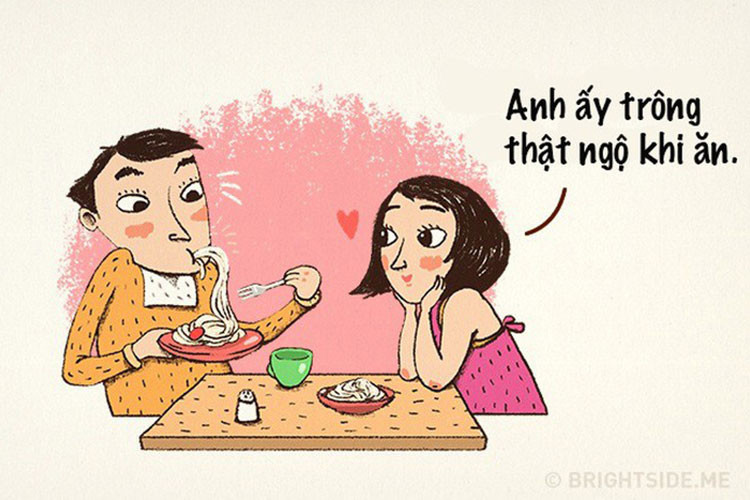 Yêu nhau củ ấu cũng tròn, họ biết được điểm yếu của nhau, nhưng không bận tâm đến,