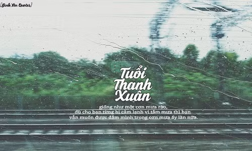Tuổi thanh xuân giống như một cơn mưa rào...