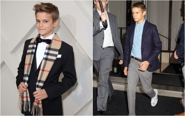 Romeo Beckham - đứa trẻ đam mê thời trang từ bé có vẻ không thay đổi nhiều, vẫn gương mặt góc cạnh, dáng người dong dỏng cao và gout ăn mặc lịch lãm không lẫn vào đâu được. Romeo Beckham - đứa trẻ đam mê thời trang từ bé có vẻ không thay đổi nhiều, vẫn gương mặt góc cạnh, dáng người dong dỏng cao và gout ăn mặc lịch lãm không lẫn vào đâu được.