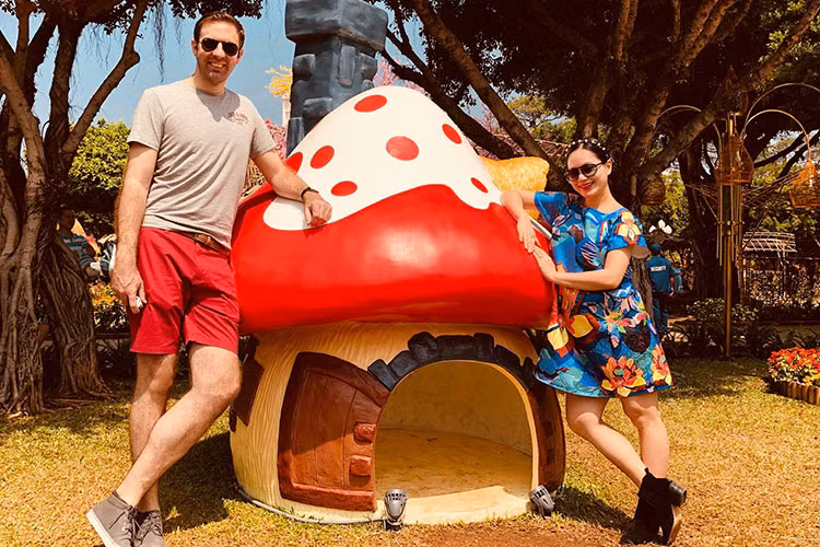 Dien vien Lan Phuong va chuyen tinh voi 4 chang trai Tay