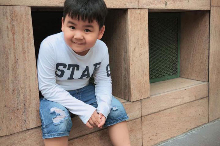 Lê Giang khoe con trai út đáng yêu.