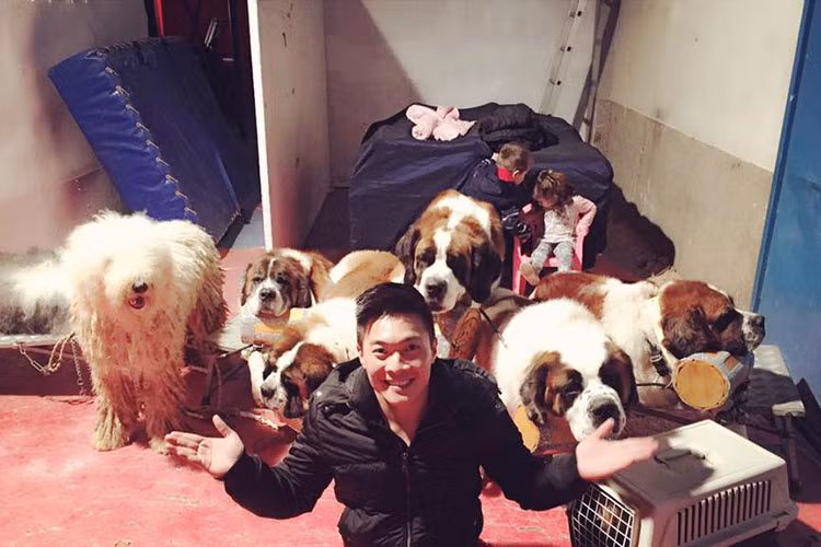 Quốc Cơ chiếm được thiện cảm của người đối diện bởi nụ cười rạng rỡ.