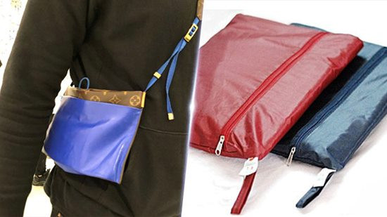 Mẫu phụ kiện đeo chéo của Louis Vuitton giống chiếc túi đựng áo mưa đến 80% từ phom dáng, màu sắc cho đến chất liệu vải nhựa PVC chống thấm nước. Dù chưa có giá bán niêm yết cụ thể nhưng chiếc túi không được lòng các tín đồ thời trang bởi trông nó khá "xấu".