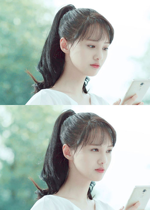 "Nữ thần thanh xuân" không ngại thừa nhận cô có can thiệp dao kéo một chút trên gương mặt. Ảnh: Weibo