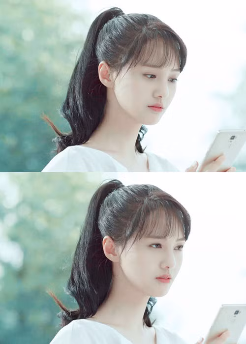 "Nữ thần thanh xuân" không ngại thừa nhận cô có can thiệp dao kéo một chút trên gương mặt. Ảnh: Weibo