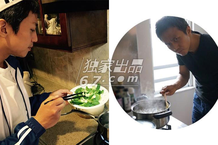 Đặng Siêu nổi tiếng là ông bố đảm đang khi anh thường xuyên vào bếp trổ tài nấu nướng.