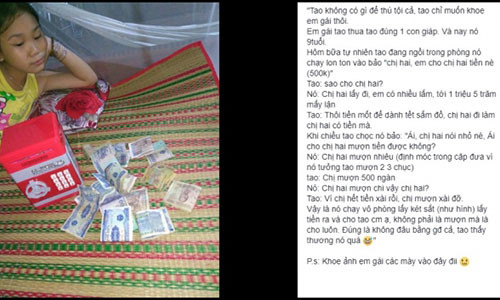 Chân dung em gái đại gia và rất thương chị Hai.