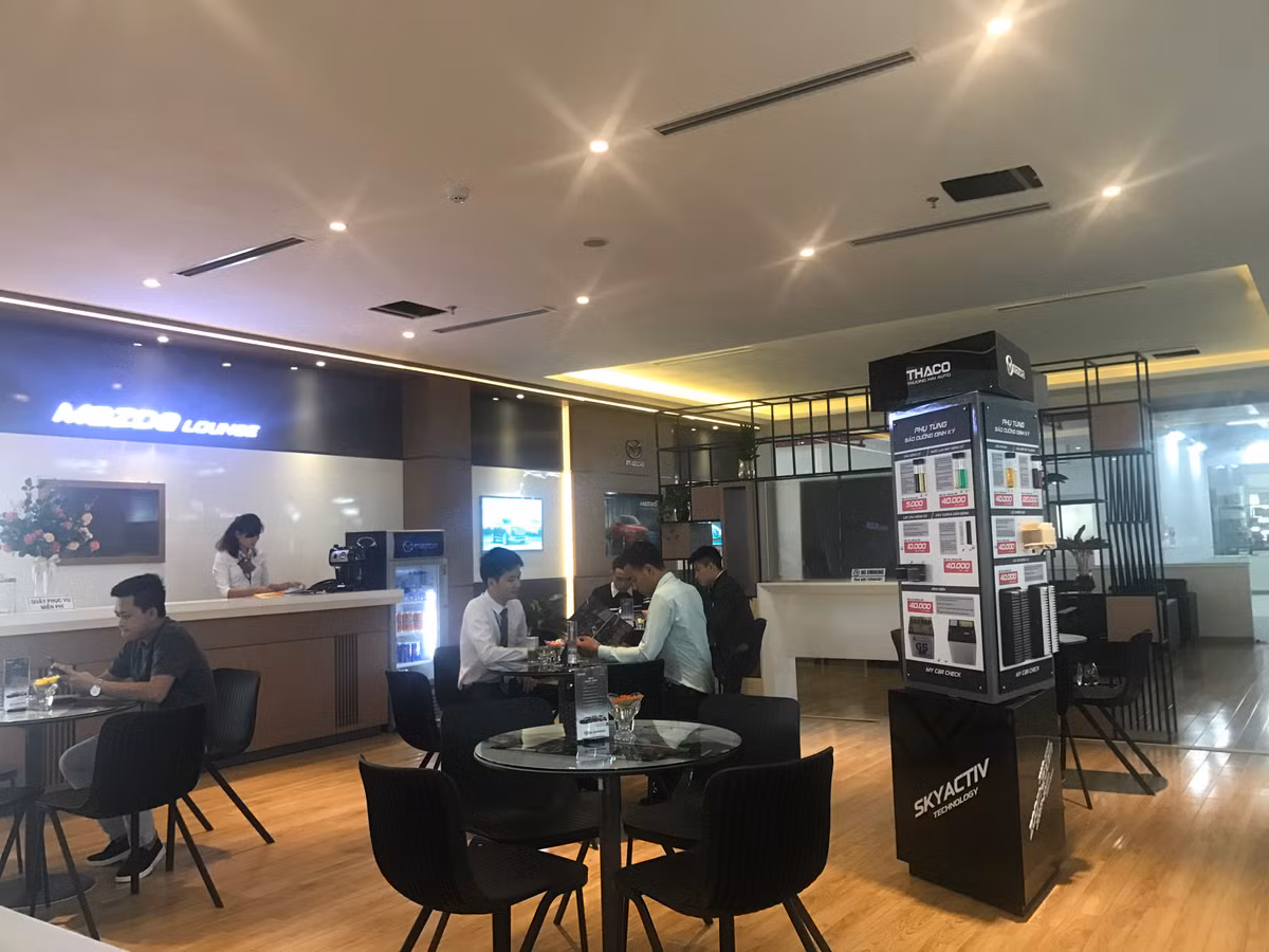 Phòng chờ sang trọng, phong cách THACO.
