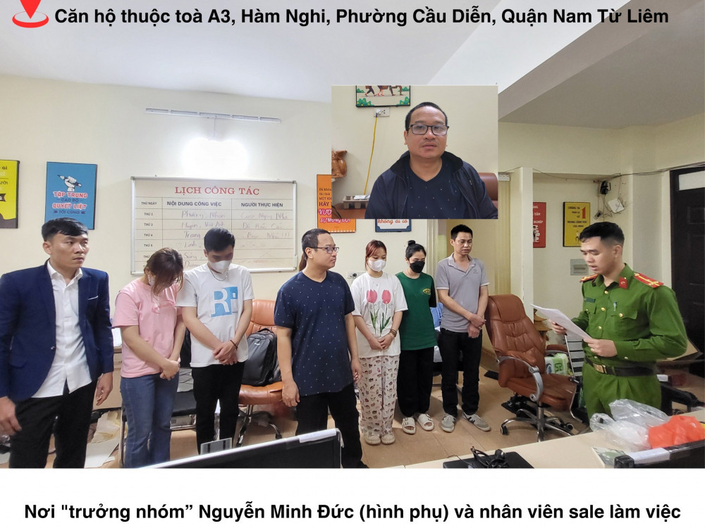 Mở rộng vụ án, ngày 25/3/2024, lực lượng chức năng đã tổ chức 3 mũi trinh sát gồm 50 cán bộ chiến sĩ đồng loạt khám xét 3 địa điểm quan trọng: Tổng kho hàng của "bà trùm" Bùi Thị Hương tại khu đô thị Vân Canh; Tòa nhà A3, nơi "trưởng nhóm" Nguyễn Minh Đức (SN 1987, ngụ tại xã Quảng Lãng, Hưng Yên) và cấp dưới làm việc, đặt tại đường Hàm Nghi. Căn hộ của nhóm kế toán Trần Thị Hiền tại đường Nguyễn Đổng Chi, phường Cầu Diễn, quận Nam Từ Liêm.