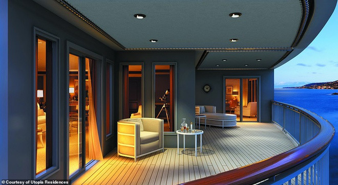 Ban công là địa điểm lý tưởng để gia chủ vừa uống trà vừa tận hưởng những phút giây thư thái với cảnh quan thiên nhiên.