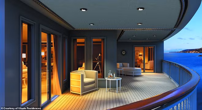 Ban công là địa điểm lý tưởng để gia chủ vừa uống trà vừa tận hưởng những phút giây thư thái với cảnh quan thiên nhiên.