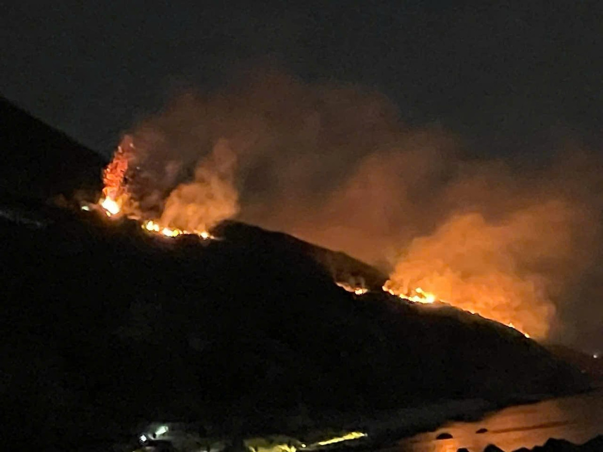 Cháy rừng trong đêm ở Hà Tĩnh, 300 người tham gia dập lửa Chay rung trong dem o Ha Tinh, 300 nguoi tham gia dap lua