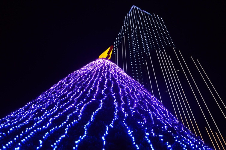 Được khánh thành trong năm 2018 nên lễ Giáng sinh năm nay là năm đầu tiên người dân TP lớn nhất nước sẽ được chiêm ngưỡng những điều lạ mắt và đẹp lộng lẫy diễn ra ở tòa nhà Vincom Center Landmark 81.