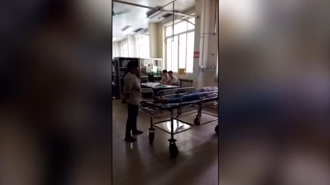 Hình ảnh trong clip được đăng tải trên mạng xã hội.