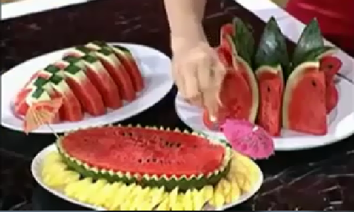 Cach bo dua hau dep: Tu van cach cat dua hau dep ngay Tet