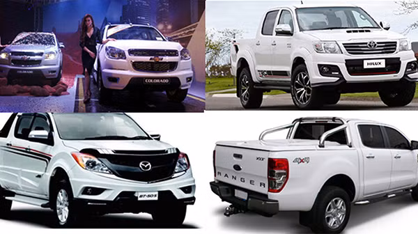 Các mẫu xe pick-up đang bán chạy trên thị trường