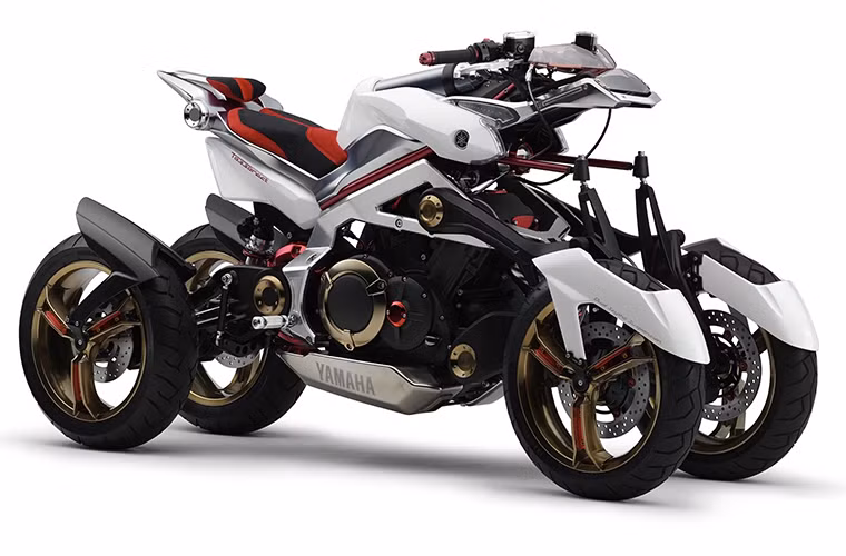 Yamaha Tesseract: Được trình làng tại Tokyo Motor Show 2008, mẫu xe này được Yamaha trang bị động cơ điện dạng chữ V.