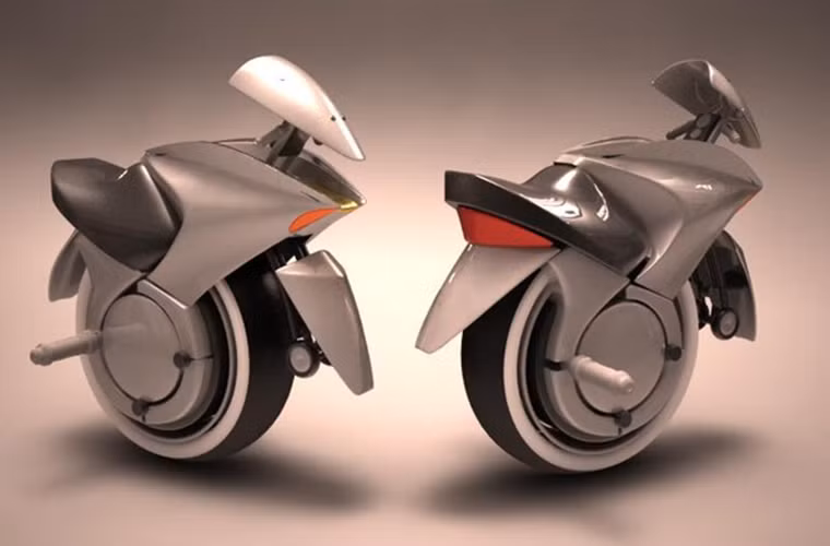 Bombardier Embrio: "Embrio" là chiếc mô tô một bánh được giới thiệu bởi hãng sản xuất máy bay Bombardier vào năm 2003. Cho đến lúc này nó vẫn chỉ là mẫu xe dạng ý tưởng. Nếu nhà sản xuất vẫn giữ ý định đưa mẫu này vào sản xuất, chúng ta sẽ bắt gặp nó vào năm 2025. Mặc dù có hình thù kỳ dị, chiếc mô tô này có thể đạt vận tốc rất lớn.