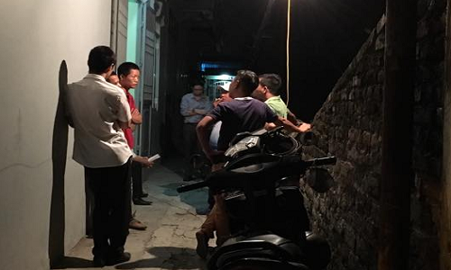 Khu vực xảy ra vụ án mạng.