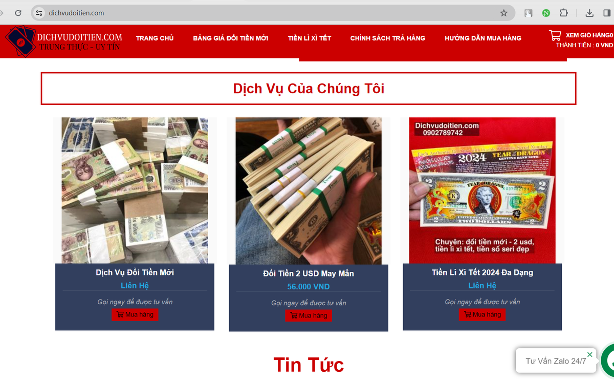 Cẩn trọng khi đổi tiền lẻ Tết qua mạng - Hình 2 Can trong khi doi tien le Tet qua mang-Hinh-2