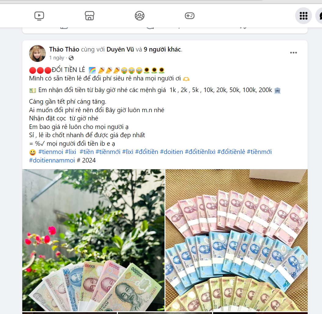 Cẩn trọng khi đổi tiền lẻ Tết qua mạng - Hình 3 Can trong khi doi tien le Tet qua mang-Hinh-3